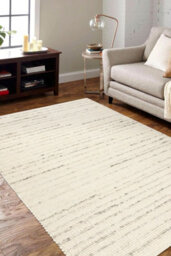RugsX Nepal 2100 White / Natural Grey - Woolen, Double-Sided, Natural 60X100 Cm - thumbnail 4