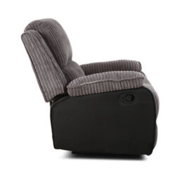 Eco Living Estora Manual Latch Recliner Armchair Grey - thumbnail 3
