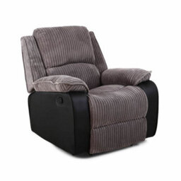 Eco Living Estora Manual Latch Recliner Armchair Grey - thumbnail 2