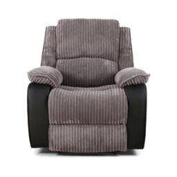 Eco Living Estora Manual Latch Recliner Armchair Grey - thumbnail 1