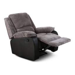 Eco Living Estora Manual Latch Recliner Armchair Grey - thumbnail 4