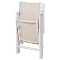 Beliani Set Of 6 Garden Chairs Catania Metal Beige - thumbnail 8