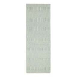 Modern Rug, Luxurious Wool Rug For Bedroom, & Livingroom, Cotton Geometric Rug, Duck Egg Geometric Rug-120Cm X 170Cm - thumbnail 5