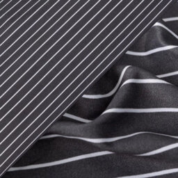 Pamposh Grace Stripe Double Duvet Set Premium Microfiber Reversible Double Duvet Cover 3 Pcs Ultrasoft Hypoallergenic With Zipper Closure - thumbnail 5