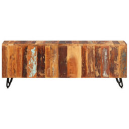 Berkfield Classic Tv Cabinet 110X30X40 Cm Solid Wood Reclaimed - thumbnail 1