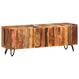Berkfield Classic Tv Cabinet 110X30X40 Cm Solid Wood Reclaimed - thumbnail 2