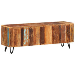 Berkfield Classic Tv Cabinet 110X30X40 Cm Solid Wood Reclaimed - thumbnail 7