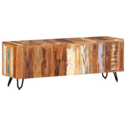 Berkfield Classic Tv Cabinet 110X30X40 Cm Solid Wood Reclaimed - thumbnail 8