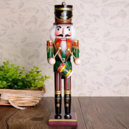 Shatchi 38Cm Wooden Nutcrackers Figures Christmas Ornament 4Pcs Set Royal And Millatry Theme - thumbnail 6
