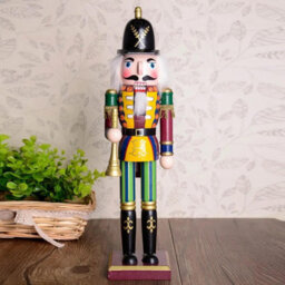 Shatchi 38Cm Wooden Nutcrackers Figures Christmas Ornament 4Pcs Set Royal And Millatry Theme - thumbnail 9