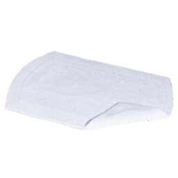 Showerdrape Ultra 100% Cotton White Reversible Bath Mat 800 X 500mm - thumbnail 2