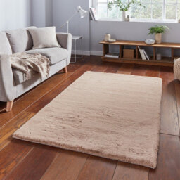 Plain Beige Shaggy Handmade Luxurious Rug For Dining Room Bedroom & Living Room-80Cm X 150Cm - thumbnail 1