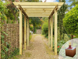 Edecks Heavy Duty Royal Walkway Wooden Garden Pergola With Super Rafters (W 2400mm X D 4800mm) With Bolt Down Anchors (2.1M) - thumbnail 2