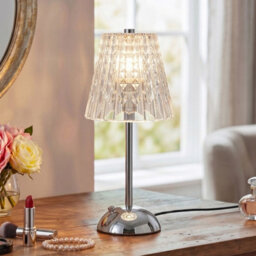 Komore Wireless Touch Led Desk Lamp Chrome Iron Non-Slip Base - thumbnail 1