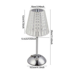 Komore Wireless Touch Led Desk Lamp Chrome Iron Non-Slip Base - thumbnail 7