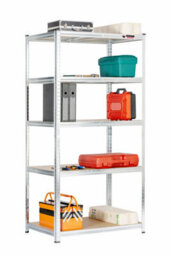 Rhino Racking 180 X 90 X 60Cm - Galvanised - 5 Tier Boltless Heavy Duty Garage Shelving Unit - 1000Kg Load Weight - thumbnail 5