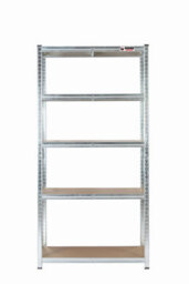 Rhino Racking 180 X 90 X 60Cm - Galvanised - 5 Tier Boltless Heavy Duty Garage Shelving Unit - 1000Kg Load Weight - thumbnail 1