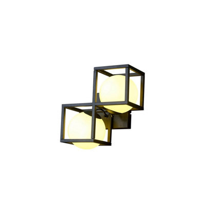 Luminosa Lighting Luminosa Desigual Wall Lamp, 2 Light G9, Matt Black - image 1
