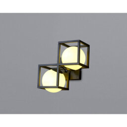 Luminosa Lighting Luminosa Desigual Wall Lamp, 2 Light G9, Matt Black - thumbnail 2