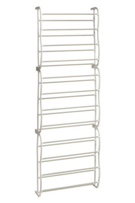 Orsina Stylish Over Door Cream 12 Tier Shoe Rack, Spacious Shoe Drawer Organizer For Bedroom, Sleek Storage Rack - image 1