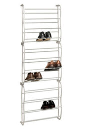 Orsina Stylish Over Door Cream 12 Tier Shoe Rack, Spacious Shoe Drawer Organizer For Bedroom, Sleek Storage Rack - thumbnail 2