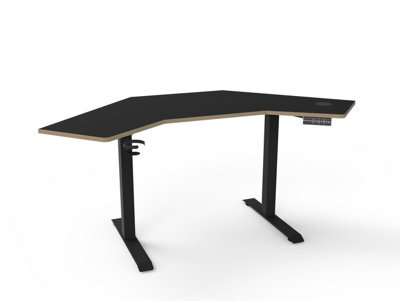 Koble Gino Corner Sit Stand Smart Desk Black - image 1