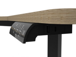 Koble Gino Corner Sit Stand Smart Desk Black - thumbnail 3
