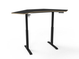 Koble Gino Corner Sit Stand Smart Desk Black - thumbnail 2