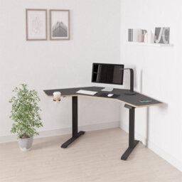 Koble Gino Corner Sit Stand Smart Desk Black - thumbnail 8