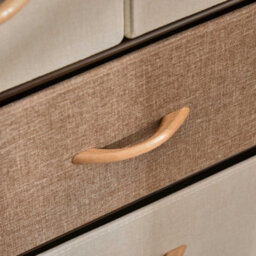 Homcom Closet Dresser, Dresser Tower With 5 Linen Fabric Drawers Steel Frame - thumbnail 9