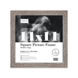 11X11 Walnut Ornate Picture Frame (27.9 X 27.9Cm) Poster, Photo, Artwork, Gallery Wall Or Print - thumbnail 1