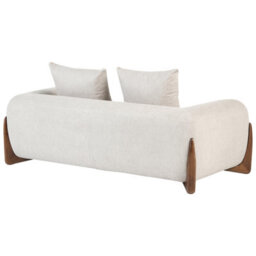 Beliani Modern Sofa 2 Seater Vinliden Taupe - thumbnail 5
