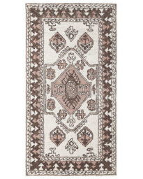 Beliani Hand-Tufted Wool Area Rug 80 X 150 Cm Multicolour Geometric - thumbnail 1