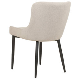 Beliani Set Of 2 Dining Chairs Everly Fabric Light Beige - thumbnail 7
