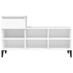 Berkfield Modern Shoe Cabinet White 102X36X60 Cm Engineered Wood - thumbnail 6