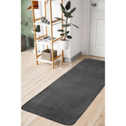 Melrose Relay Classic Mixed Fibres Charcoal Area Runner Rug 060/200Cm - thumbnail 1