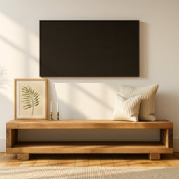130X30Cm Torie Solid Wood Chunky Tv Unit - thumbnail 5