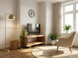130X30Cm Torie Solid Wood Chunky Tv Unit - thumbnail 2