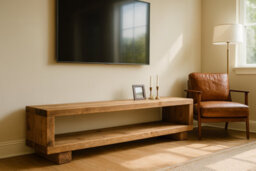 130X30Cm Torie Solid Wood Chunky Tv Unit - thumbnail 3