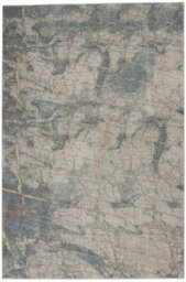 Light Grey Blue Rustic Textures Luxurious Modern Abstract Bedroom & Living Room Rug -282Cm X 389Cm - thumbnail 7