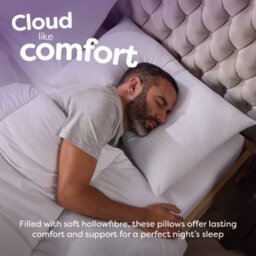 Slumberdown Comfy Home Pillow, Medium Support, 4 Pack - thumbnail 4