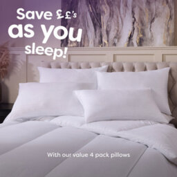 Slumberdown Comfy Home Pillow, Medium Support, 4 Pack - thumbnail 6