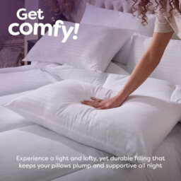 Slumberdown Comfy Home Pillow, Medium Support, 4 Pack - thumbnail 3
