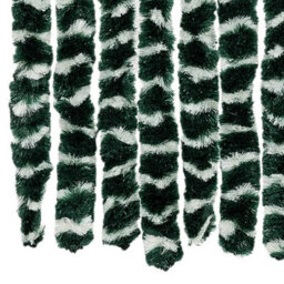 Vidaxl Insect Curtain Green And White 100X220 Cm Chenille - thumbnail 5