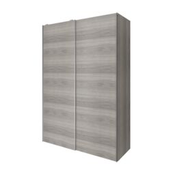 GoodHome Atomia Freestanding Grey Oak Effect Particle Board Wardrobe (H)2250mm (W)1500mm (D)655mm - thumbnail 2