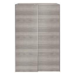 GoodHome Atomia Freestanding Grey Oak Effect Particle Board Wardrobe (H)2250mm (W)1500mm (D)655mm - thumbnail 1