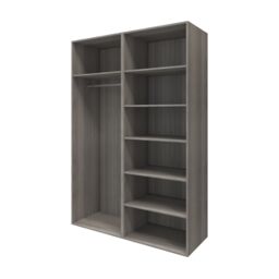 GoodHome Atomia Freestanding Grey Oak Effect Particle Board Wardrobe (H)2250mm (W)1500mm (D)655mm - thumbnail 3