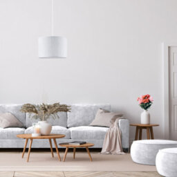 Happy Homewares Contemporary And Sleek Pendant Lighting Shade Crafted From Wrinkled White Paper - thumbnail 7