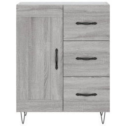 Berkfield Highboard Grey Sonoma 69.5X34X180 Cm Engineered Wood - thumbnail 8
