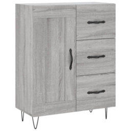 Berkfield Highboard Grey Sonoma 69.5X34X180 Cm Engineered Wood - thumbnail 7